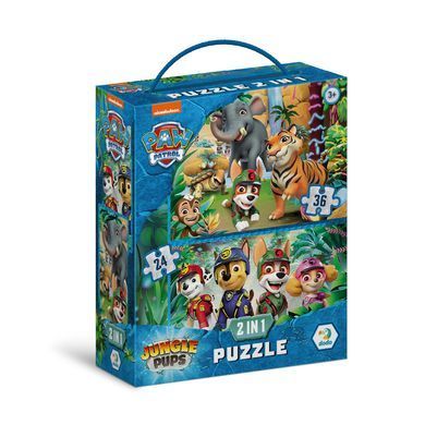Пазл 2 в 1 Paw Patrol: Пригоди у Джунглях (24+36 елем) Dodo 200572