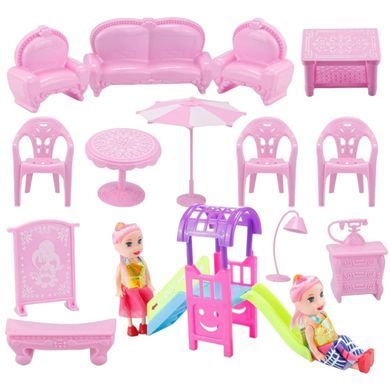 Кукольный домик с куклами и мебелью (144/153 pcs) DSJ588-23/24