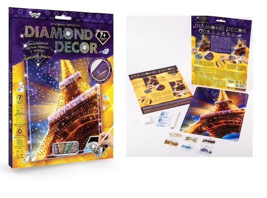 Набор креативного творчество DIAMOND DECOR DD-01-01...11, Danko Toys, алмазная картина, декор,