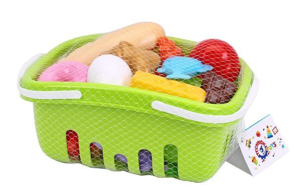 Игрушечный набор Продукты ТехноК 8720, в корзинке, игровой набор, овощи, десерт, игрушка для детей, кухня