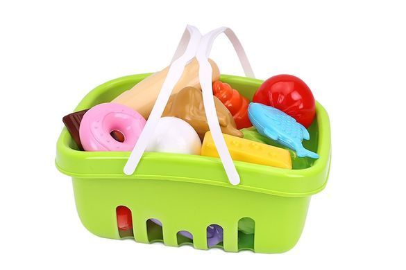Игрушечный набор Продукты ТехноК 8720, в корзинке, игровой набор, овощи, десерт, игрушка для детей, кухня