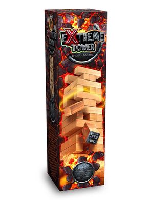 Настільна гра Extreme Tower Danko Toys XTW-01-01U Екстрім Башта джангу дерев'яні бруски розвиваюча гра для дітей та дорослих