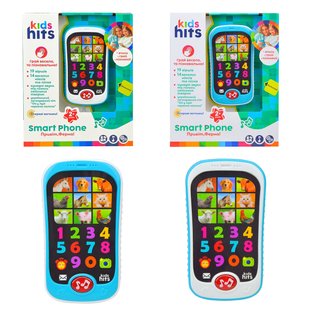 Телефон Kids Hits KH03/001, Smart Phone, Привіт Ферма, музичний, розвиваючий, світло, іграшка для дітей