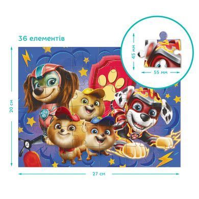 Пазл 2 в 1 Paw Patrol: Зберігаємо світ у безпеці! (24+36 елем) Dodo 200573