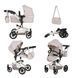Коляска для ляльки 2 в 1 CARRELLO FORTUNA (з сумкою) 9695+BAG LIGHT GREY