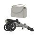 Коляска для ляльки 2 в 1 CARRELLO FORTUNA (з сумкою) 9695+BAG LIGHT GREY