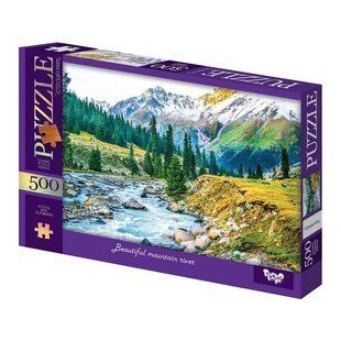 Класичний пазл 500 ел. с.15 "Beautiful mountain river" Danko Toys С500-15-09