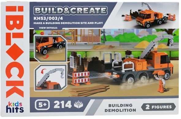Конструктор Kids hits IBLOCK Junior Демонтаж будівлі (214 дет.) KH53/003/4