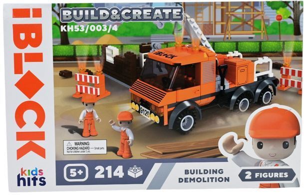 Конструктор Kids hits IBLOCK Junior Демонтаж будівлі (214 дет.) KH53/003/4