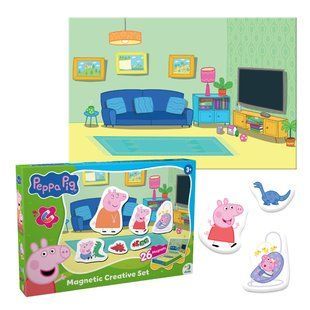 Магнитная игра с планшетом Peppa Pig (26 магнитов) Dodo 200665