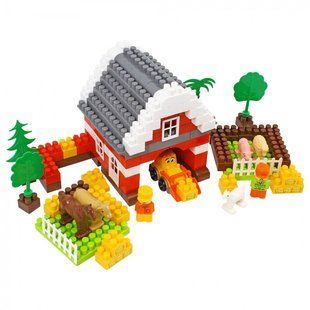 Конструктор Ферма с трактором, фигурками (160 элем.) ТехноК 0327