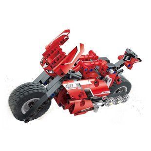 Конструктор Cogo Tech-Storm Спортивний мотоцикл 5809, Байк 2 в 1, механічний, 300 дет., іграшка