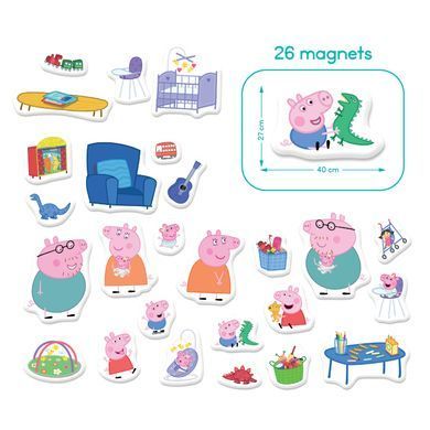 Магнітна гра з планшеткою Peppa Pig (26 магнітів) Dodo 200665