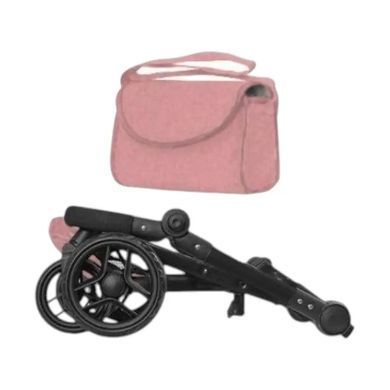 Коляска для ляльки 2 в 1 CARRELLO FORTUNA (з сумкою) 9695+BAG POWDER PINK