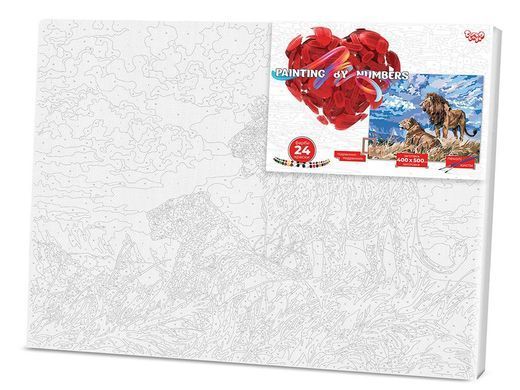 Картина за номерами PAINTING BY NUMBERS економ с.2 (40*50 см) Danko Toys KpNe-40х50-02-07