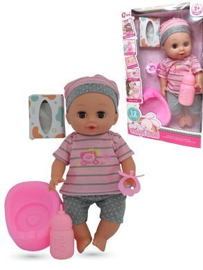 Интерактивный пупс Vinyl Doll с горшком и аксессуарами (35 см) WZB8809-1