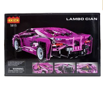 Конструктор Cogo Tech-Storm 5815 Lambo Cian, Ламборджині, механічний, 929 дет., іграшка