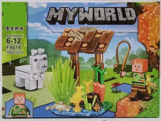 Конструктор пластиковый MyWorld Кубический мир (101-103 дет.) F 9018