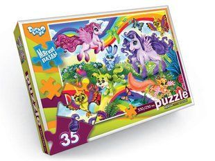 М'які пазли "Єдиноріжки" 35 елементів с.10 Danko Toys S35-10-04