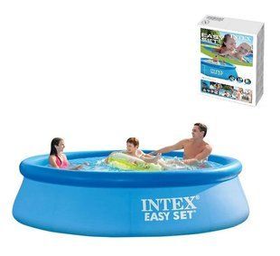 Бассейн Intex 28110 NP, наливной, Интекс, 244*76 см, бескаркасный, семейный, Easy Set, для детей и взрослых