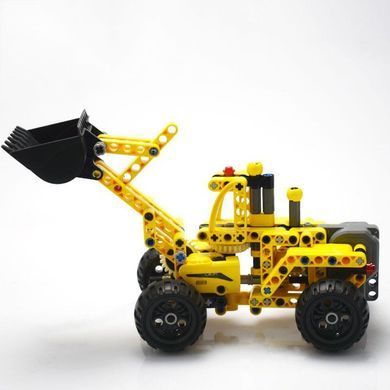 Конструктор Экскаватор трактор CaDa C52014W инерционный механизм&nbsp;213 дет подвижный ковш пластик детский Када