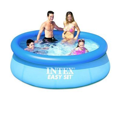 Басейн Intex 28110 NP, наливний, Інтекс, 244*76 см, безкаркасний, сімейний, Easy Set, для дітей та дорослих