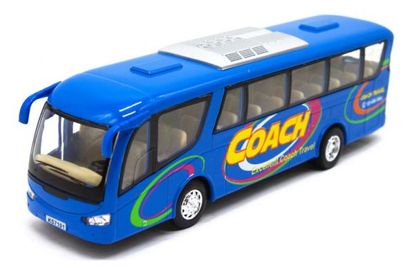 Модель автобус Coach 7" KS7101W Kinsmart металевий інерційний машинка іграшка для дітей Кінсмарт Kinsfun