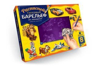 Набір для творчості Розписний гіпсовий барельєф Danko Toys РГБ-01 форми фарби дитячий креатив для дітей