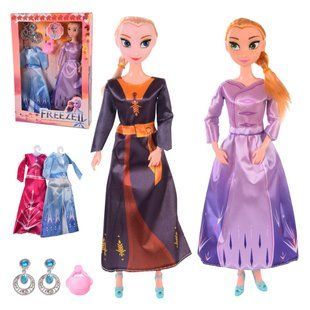 Лялька Анни/Ельзи з вбранням та аксесуарами (29 см) 400-4