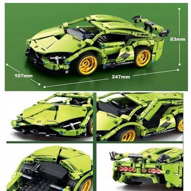 Конструктор на радіокеруванні Racing Спорткар (379 pcs) 70010