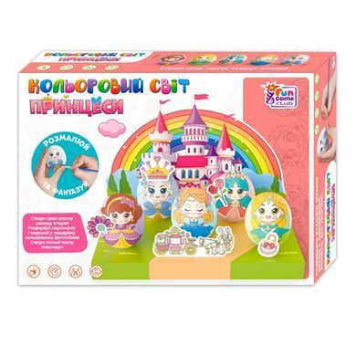 Набор для творчества Цветной мир Принцессы (5 яиц, краски) 4FUN Game Club 42464