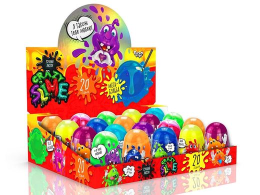 В'язка маса Crazy Slime SLM-06-01U, Danko Toys, слайм, антистрес, лизун, в колбі, з трубочкою, дитяча іграшка