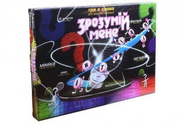 Настольная большая игра Пойми меня New (укр) Danko Toys DTG18U детская развивающая для детей и взрослых
