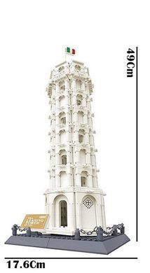 3д Конструктор Архітектура Пізанська Вежа Tower of Pisa Wange 5214