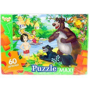 Дитячий пазл Максі 60 ел. с.10 "Мауглі" Danko Toys Mx60-10-04