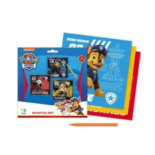 Набір Гравюр Paw Patrol Dodo 200193, Щенячий патруль, 3 картинки, царапка, scratch, Додо, дитяча творчість,