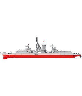 Конструктор Cogo World military крейсер Кріста 3388, військовий корабель, блоковий, 976 дет., іграшка, Warship