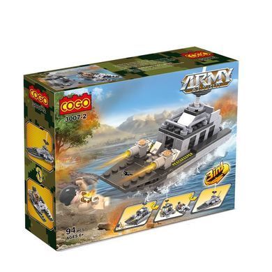 Конструктор Cogo Military 3 в 1 Военная техника 3007-1/8, армия, 90-95 деталей, фигурки, блочный, совместим