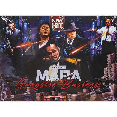Настільна гра Мафія MAF-03-01U, Danko Toys, Mafia Gangster Business Premium, УКР, карткова гра для компаній