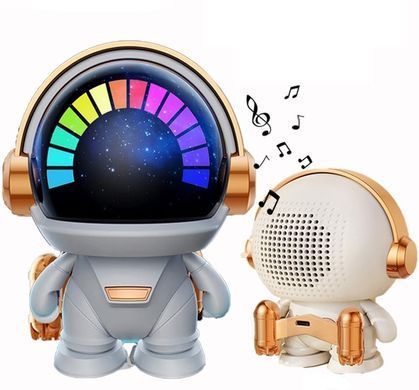 Портативна Bluetooth колонка Астронавт з різнокольоровим LED підсвічуванням C 72555