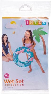 Надувной круг Рыбки Intex 59242 NP, детский, для плаванья, 61 см, для купания, на море, лето, в бассейн интекс