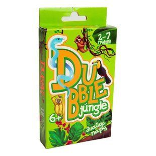 Настільна гра Dubble jungle Strateg, 30344, Знайди пару, УКР, дитяча, карткова, розважальна, (Дабл Джангл)