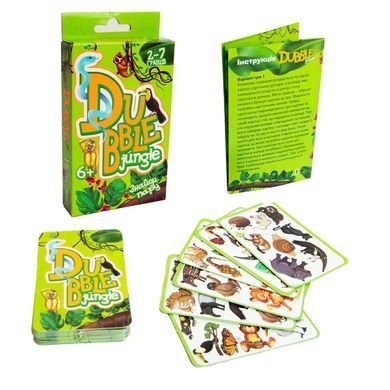 Настольная игра Dubble jungle Strateg, 30344, Найди пару, УКР, детская, карточная, развлекательная Дабл Джангл