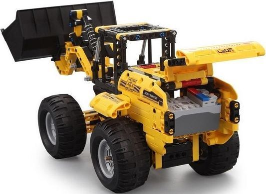 Конструктор на радіокеруванні Трактор-навантажувач CaDa Wheel loader C51058W дитячий 491 деталь пульт КаДа