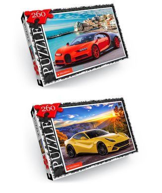 Пазли C260-12-01&hellip;16, Danko Toys, на 260 елементів, класичні, великі, для дітей, дорослих, розвиваюча гра