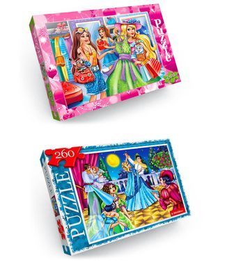 Пазли C260-12-01&hellip;16, Danko Toys, на 260 елементів, класичні, великі, для дітей, дорослих, розвиваюча гра