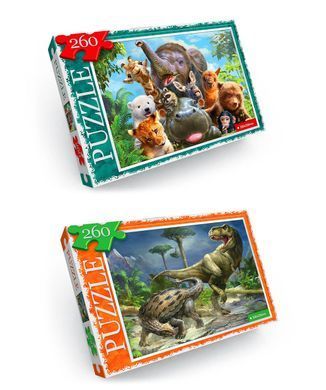 Пазли C260-12-01&hellip;16, Danko Toys, на 260 елементів, класичні, великі, для дітей, дорослих, розвиваюча гра