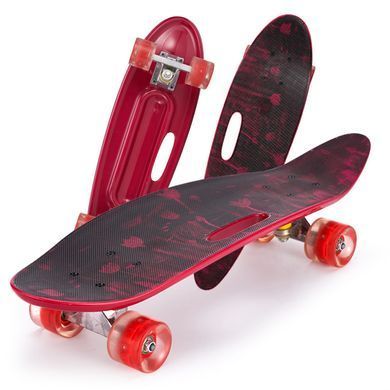 Скейт із ручкою Penny Board 885 світяться колеса Пенні борд 26&rdquo; пластиковий дитячий скейтборд для дітей підлітків