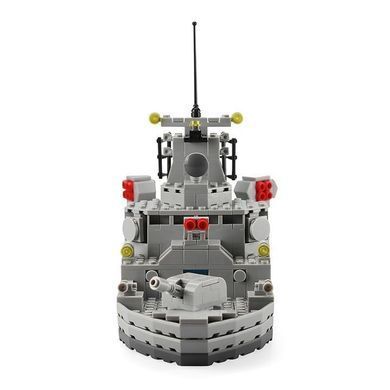 Конструктор Військовий корабель Destroyer Wange 4660 есмінець блоковий 528 деталей пластик дитячий Ванге