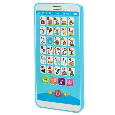 Смартфончик Цікавий алфавіт M 3674, Limo Toy, інтерактивний телефон, розвиваючі навчальні іграшки